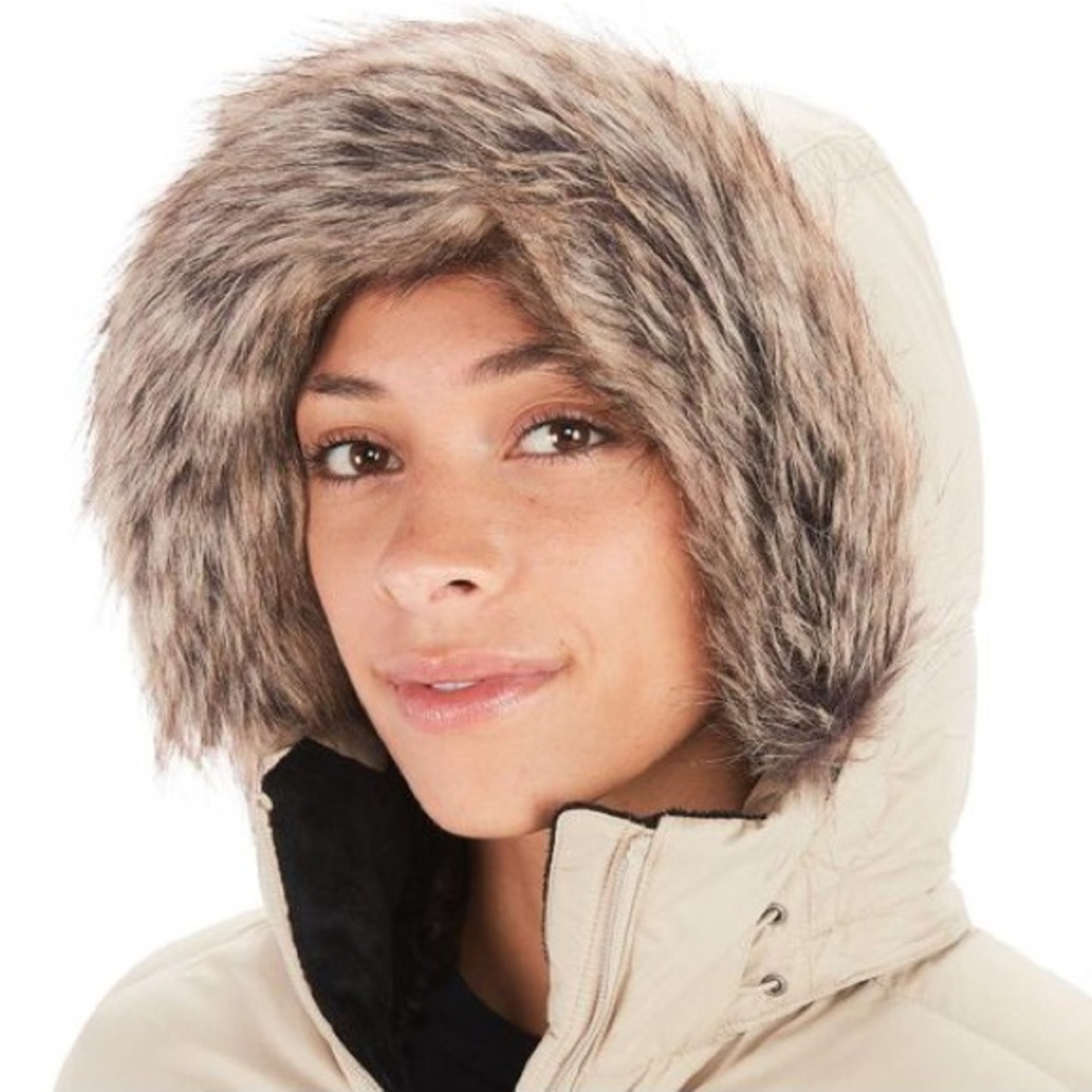 NWTs Marmot Women’s Montreaux Long Down Coat. Sandbar. Small - Picture 4 of 11